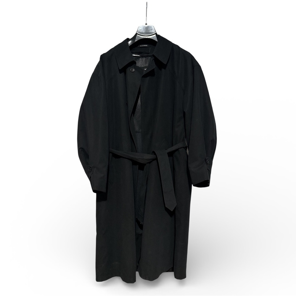 Classic Black Men's Trench Coat
